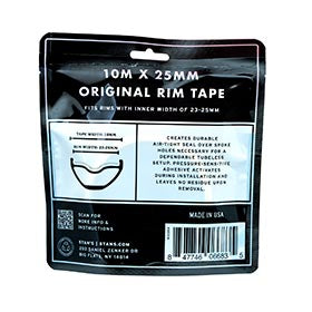 Stans No Tubes,  Fond de Jante,  Rubans de jante sans chambre à air