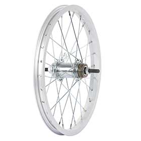 Wheel Shop,  Roue 16'' Arrière Alex C1000 Argent / Coaster Argent,  Rayons acier X 28