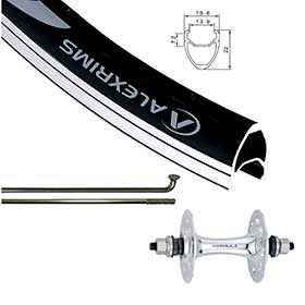 Wheel Shop,  Alex DA22 Noir/ Formula TH-50,  Roue