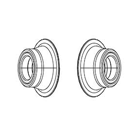 Zipp,  77/177 Adaptateurs d'essieu,  77 Disc Front 100/12mm TA