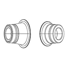 Zipp,  77/177 Adaptateurs d'essieu,  77 Disc Front 100/12mm TA