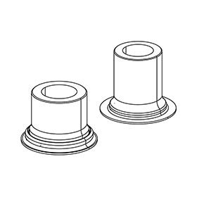 Zipp,  Embouts d'essieu arrière pour ZM2 SL,  12x148 Microspline