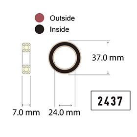 Wheels Manufacturing,  Angular Contact,  Roulement scellé