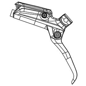 SRAM,  Level Ultimate Gen 2,  Levier de frein hydraulique