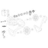 SRAM,  XX1 Eagle AXS Ensemble de pivot B,  Vis de pivot B/rondelles