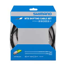 Shimano,  Ensemble de Câbles de Vitesses pour VTT 1x,  Acier inoxydable