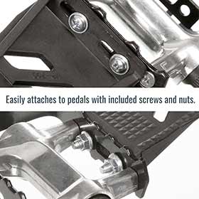 EVO,  Cales-pieds doubles sans courroie