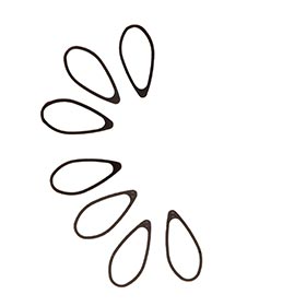 Look,  Espaceurs pour tige de selle E-Post 2 EVO,  1 x 1mm