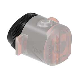Lezyne,  Embout de lumière,  Noir (Pour Hecto Drive & Micro Drive)