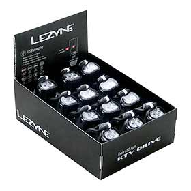 Lezyne,  Boîte présentoir de lumières KTV,  Lumière