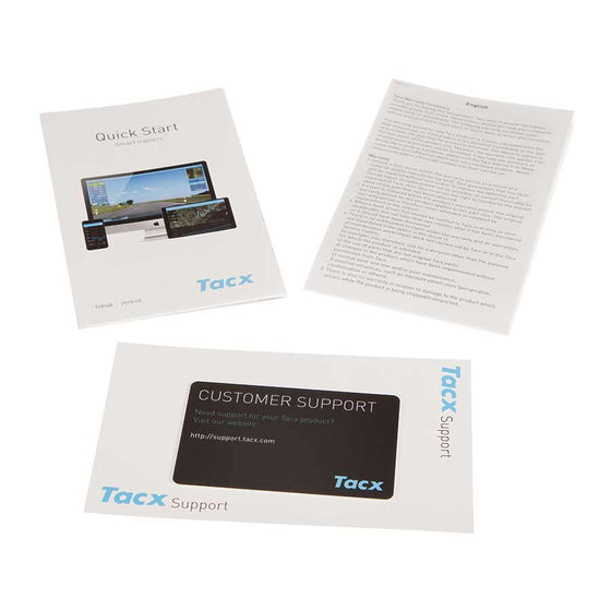 Garmin,  Manuels pour Tacx NEO Bike