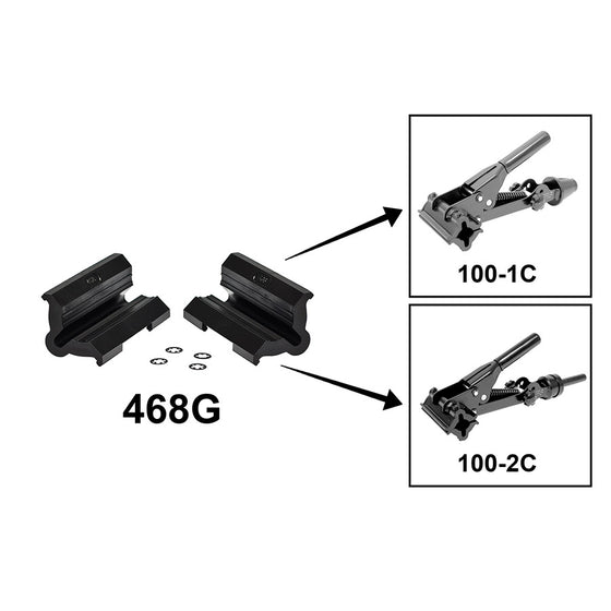 Park Tool,  FB##Garniture De Machoire 468G avec Double Rainure Pour PCS-1 & PCS-2,  Gris