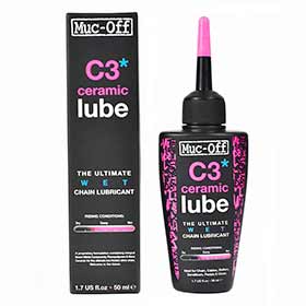 Muc-Off,  C3 Wet Ceramic,  Lubrifiant à chaîne