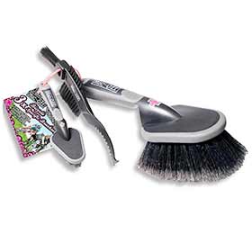 Muc-Off,  Trousse de 3 brosses Muc-Off