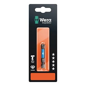Wera,  840/4 IMP DC Impaktor bits SB,  Hex-Plus 4.0 x 50mm