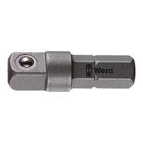 Wera,  870/1 Adaptor,  1/4'' Prise Hex à 1/4'' carré