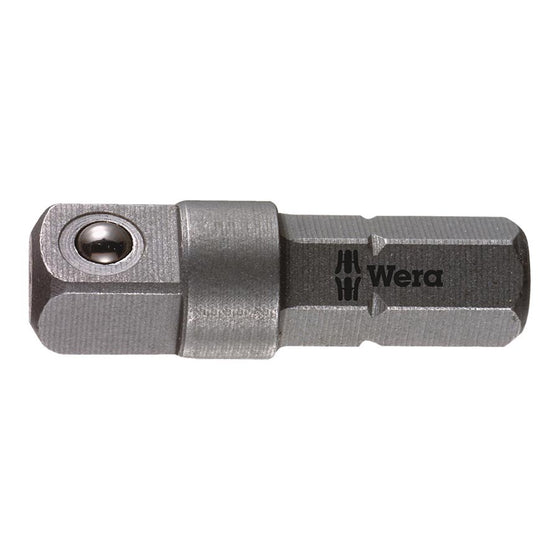 Wera,  870/1 Adaptor,  1/4'' Prise Hex à 1/4'' carré