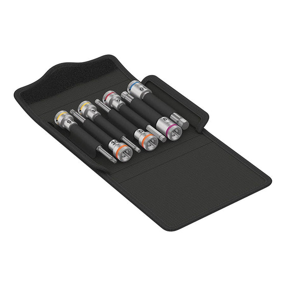 Wera,  Ensemble Vélo 8,  Jeu de douilles 7 pièces Prise 3/8''