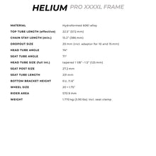  Radio Raceline,  Helium Pro XXXXL,  Cadre de BMX