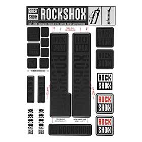 RockShox,  Autocollants 30/32mm,  Stealth