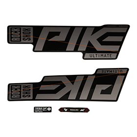 Rockshox,  Autocollants Pike Ultimate,  Cuivre mat pour jambage Noir Lustré