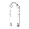 RockShox,  Jambage pour SID/RBA 2927+ DFBLK