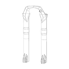 RockShox,  Jambage pour RVL 2927+B DFBLK