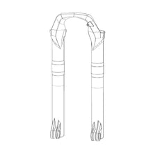  RockShox,  Jambage pour RVL 2927+B DFBLK