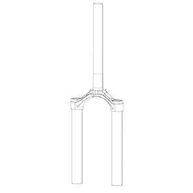 RockShox,  CSU pour SID SA 29 46OS 1-1/8 DFBLK