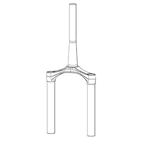 RockShox,  CSU pour Bluto SA 51OS TPR DFBLK