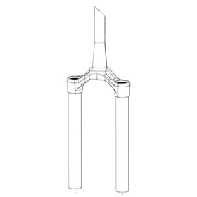 RockShox,  CSU pour Pike DJ 26 40 BLK