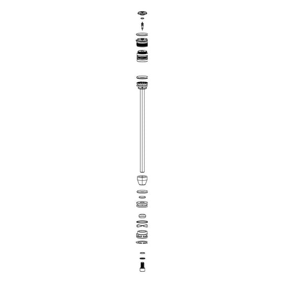 RockShox,  Ressort Solo Air pour Bluto SA 100,  100mm