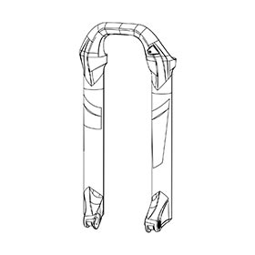 RockShox,  Jambage pour Lyrik Ult 27 RED,  11.4018.091.018