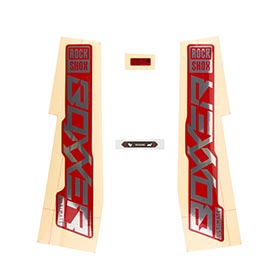 RockShox,  Autocollants pour Boxxer ULT Polar/Red,  11.4018.105.004