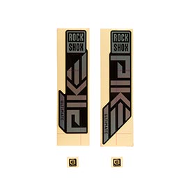 RockShox,  Autocollants pour Pike Ultimate 2023,  Cuivre Mat pour Noir High Gloss