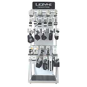 Lezyne,  Aluminium Self standing POP display,  silver