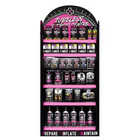 Muc-Off,  Présentoir Tubeless Support Center Complet