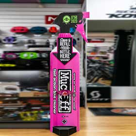 Muc-Off,  Présentoir de recharge 25 L de Nano Tech Cleaner,  Anglais